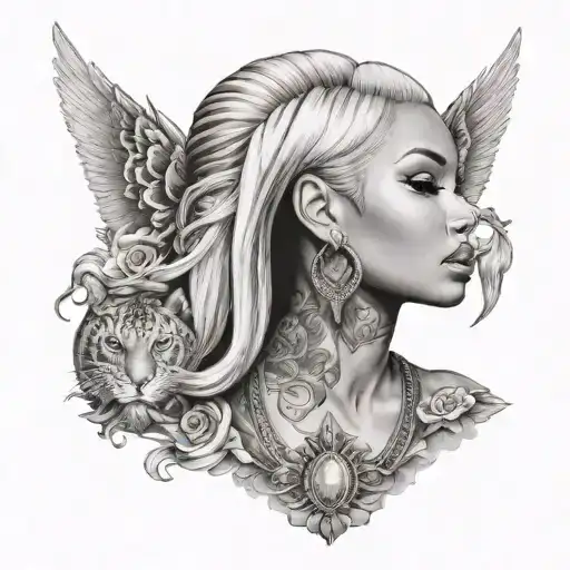 Nicki minaj tattoo design idea