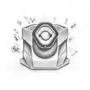 loud speaker and love and poker tattoo design idea