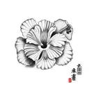 Hibiscus 1943  "family" tattoo design idea