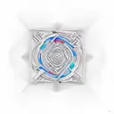 An intricate labyrinth with the words 'know thyself' tattoo design idea