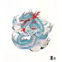 dragon leviathan tattoo design idea