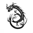 dragon leviathan tattoo design idea