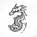 dragon leviathan tattoo design idea
