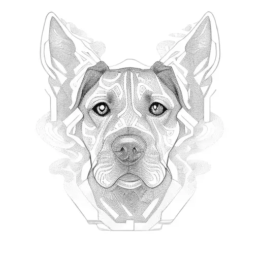 Hungarian vizsla tattoo design idea