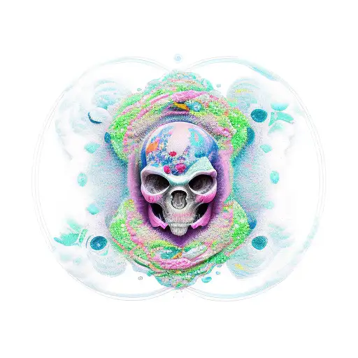 lua, floresta, rave  tattoo design idea