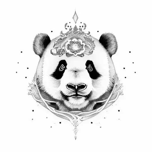 Panda Tattoo - Temu