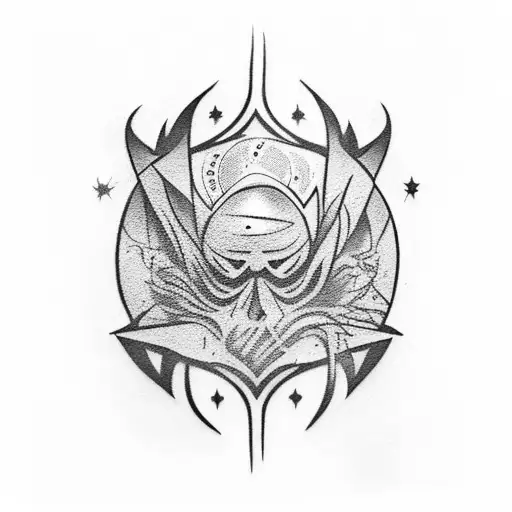 Castiel from Supernatural tattoo design idea