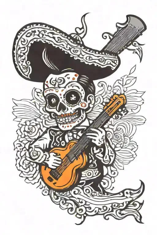 mariachi tattoo design idea