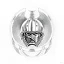 spartan warrior with helmet in battle tattoo design idea