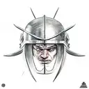 spartan warrior with helmet in battle tattoo design idea
