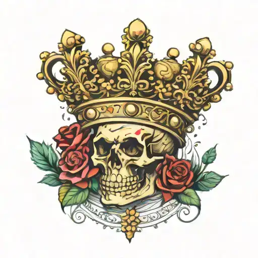 Forex, dollar, euro, gold, golden crown of Nicholas 2 tattoo design idea