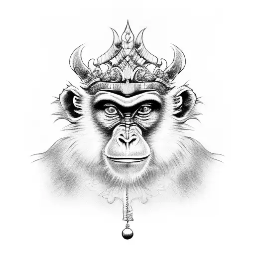 the Monkey King tattoo design idea