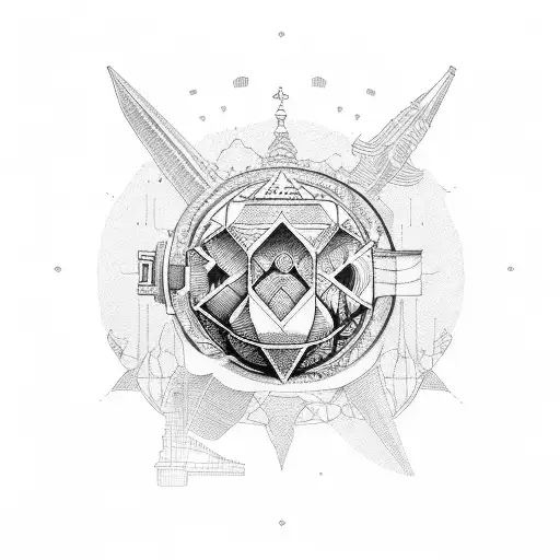 travel the world asia africa latin-america tattoo design idea