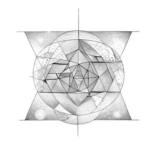 space, time and 369 tattoo design idea