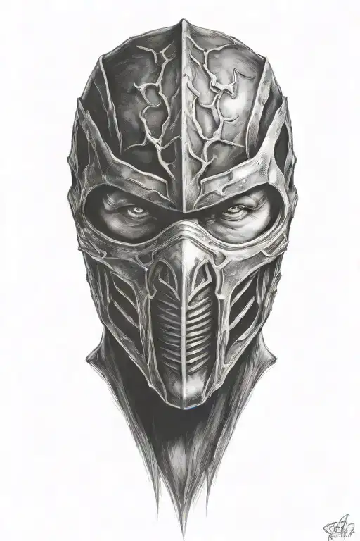 mortal kombat scorpion tattoo design idea