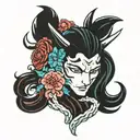entai and suicune tattoo design idea