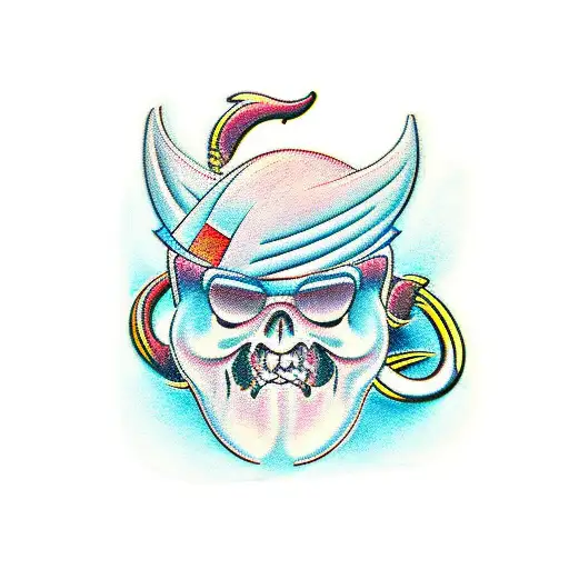 combination of the letters p, t and d tattoo design idea