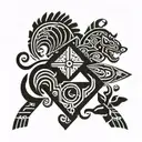 Nomad Life tattoo design idea