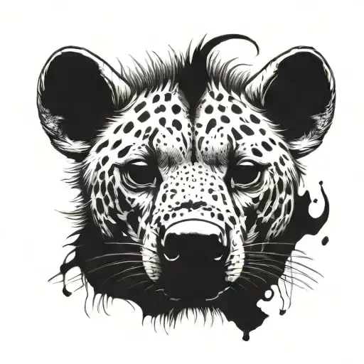 hyena tattoo design idea