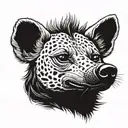 hyena tattoo design idea