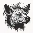 hyena tattoo design idea