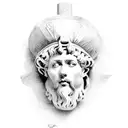 Marcus Aurelius beautiful stern  tattoo design idea