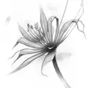 ken kaneki spider lily  tattoo design idea