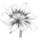 ken kaneki spider lily  tattoo design idea