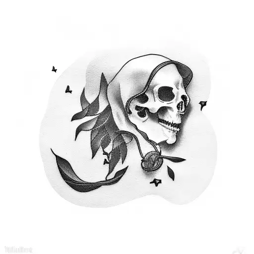 silence note tattoo design idea