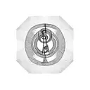 treble clef inside a rhombus tattoo design idea