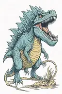 Spinosaurus tattoo design idea