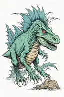 Spinosaurus tattoo design idea