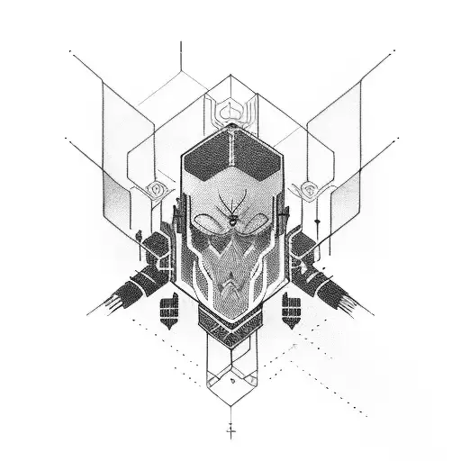 sandevistan cyberpunk  tattoo design idea