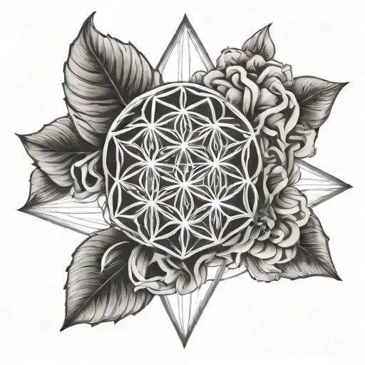 flower of life, sacred geometry, spiritual, tattoo, Libra, Capricorn, zodiac sign, mandala  tattoo design idea