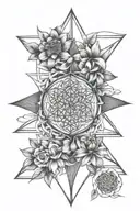flower of life, sacred geometry, spiritual, tattoo, Libra, Capricorn, zodiac sign, mandala, all seeing eye tattoo design idea