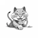 Felix the cat tattoo design idea