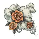 cloud filler tattoo design idea