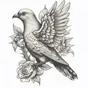 everything happens for a reason wether it be good or bad writing with a dove underneith  tattoo design idea