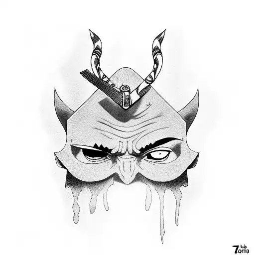 zoro and ashura tattoo design idea