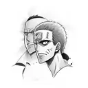 zoro and ashura tattoo design idea