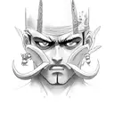 zoro and ashura tattoo design idea