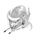 zoro and ashura tattoo design idea