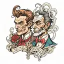 dr Jekyll Ms hyde inspired tattoo design idea