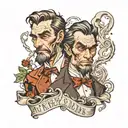 dr Jekyll Ms hyde inspired tattoo design idea