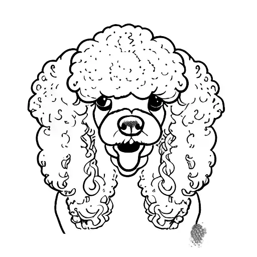 poodle toy tattoo design idea