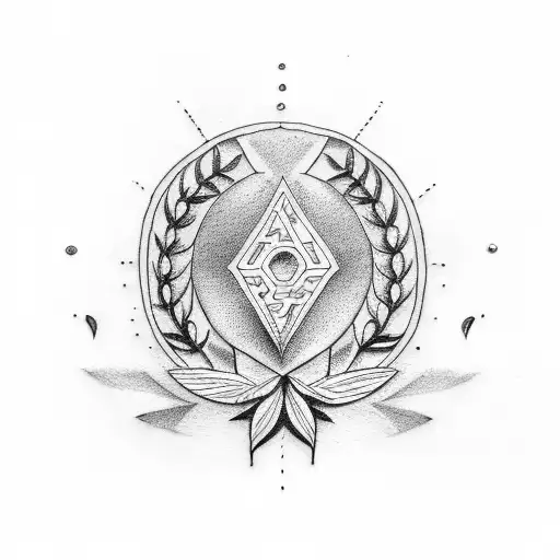laurel wreath tattoo design idea