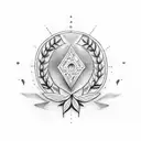 laurel wreath tattoo design idea