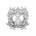 laurel wreath tattoo design idea