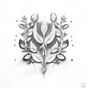 laurel wreath tattoo design idea