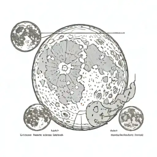 waning gibbous moon phase changing to waxing gibbous tattoo design idea